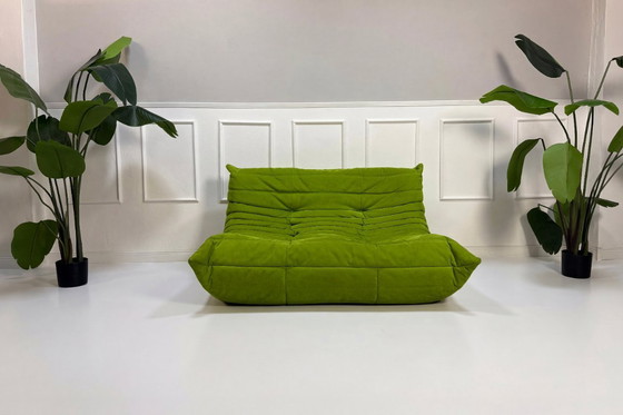 Image 1 of Ligne Roset Ensemble Canapé Design Togo Alcantara Vert