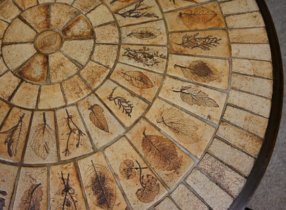 Image 1 of Coffee table signed R. Capron, Les Herbiers Collection, Vallauris – 1960