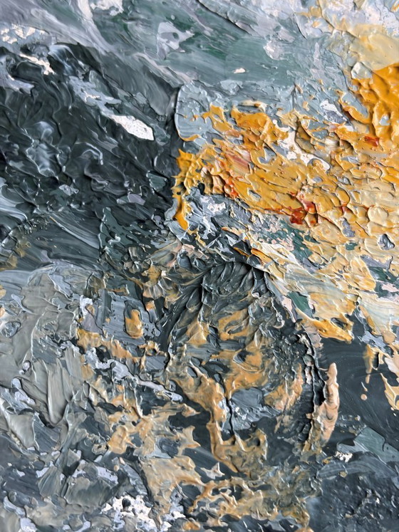 Image 1 of New Year's Day – semi-abstract landscape | modern impressionism | 60x60 cm