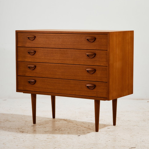 MK11131 Commode à quatre tiroirs par Kai Kristiansen pour Feldballes Møbler