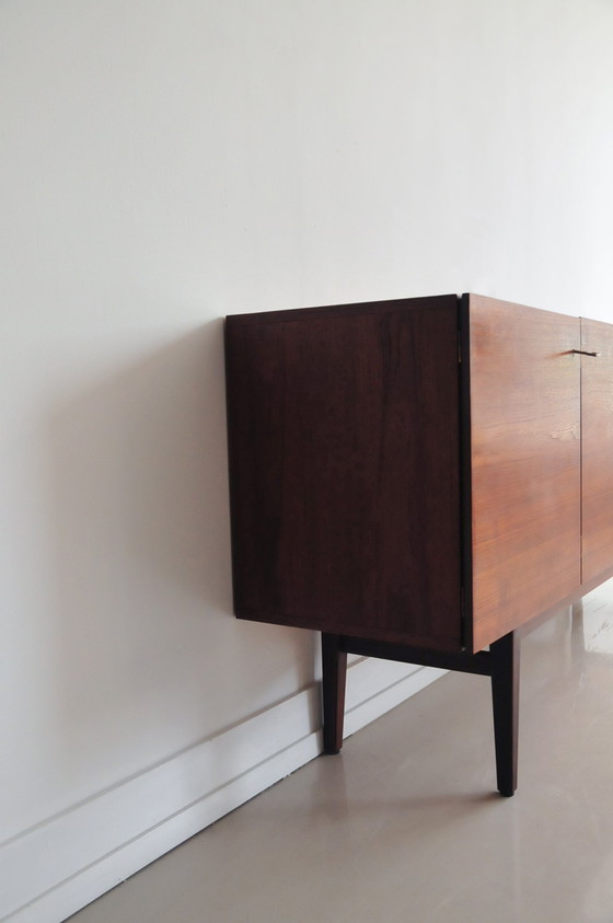 Image 1 of Vintage Deens Dressoir Zwart Wit Lades