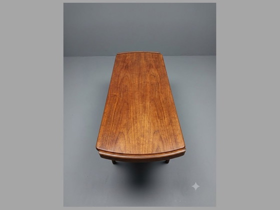 Image 1 of Louis van Teeffelen Coffee Table No. 37 – Teak & Rattan, Webe, 1960s