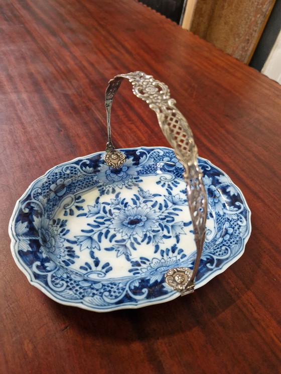 Image 1 of Makkum bowl with real silver handle