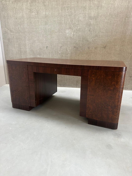 Image 1 of Scrivania Art Déco in ebano - Bruno Paul