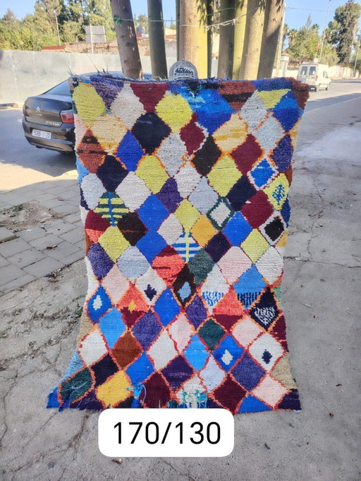 Handgeknoopt Berber kleed wol 170x130cm