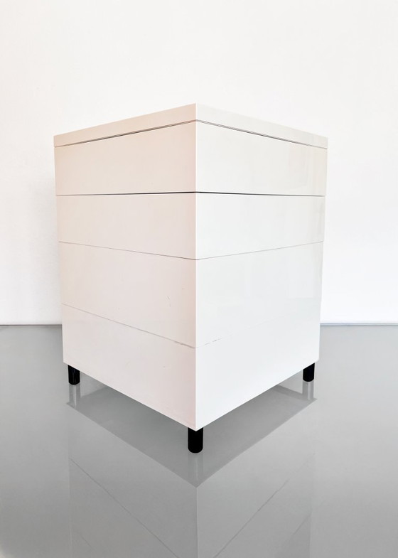 Image 1 of Cassettiera modulare vintage Kartell Simon Fussel Modulaire 4602 in ABS color crema.