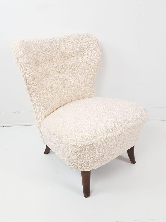 Fauteuil Artifort Vintage | Fauteuil Teddy Club nouvellement rembourré – Wood, Textile (photo 8 of 9)