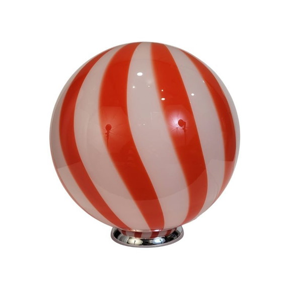 Image 1 of Tischlampe, mundgeblasener Glaskolben, Muranoglas, 80er Jahre – Italien