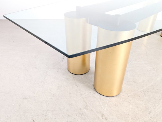 Image 1 of Dining table Tavolo Serenissimo Acerbis Vignelli Associates glass 3m