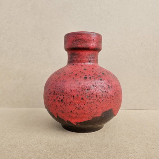 Carstens Tönnieshof Keramik 7608-20 rot Vintage 70er Fat Lava