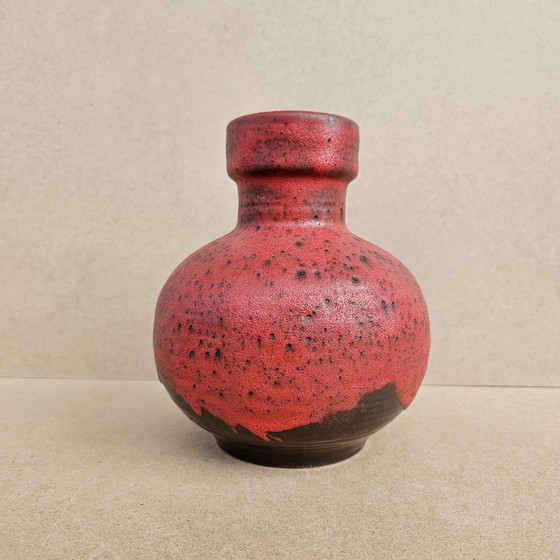 Image 1 of Carstens Tönnieshof Keramik 7608-20 rouge Vintage années 70 Fat Lava