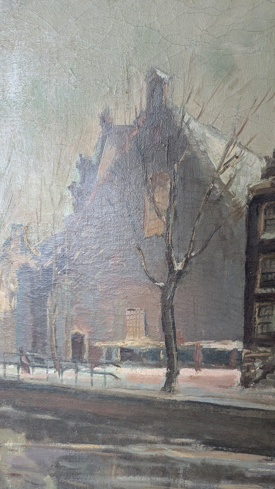 Image 1 of Olieverfschilderij Amsterdam Jan Kelderman