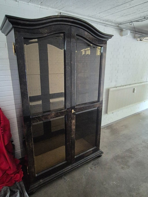 Elegant goatskin leather wardrobe by Aldo Tura