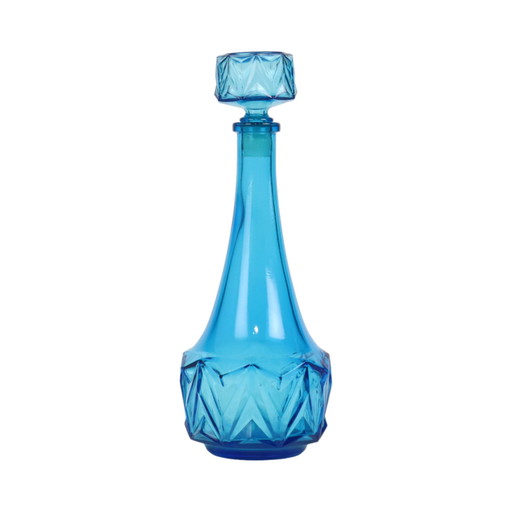 Carafe vintage bleu cobalt