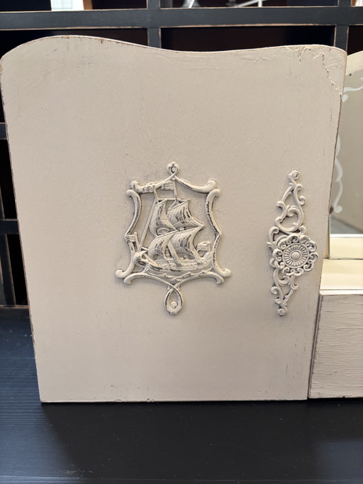 Vintage Brocante wandkastje / hangkastje 