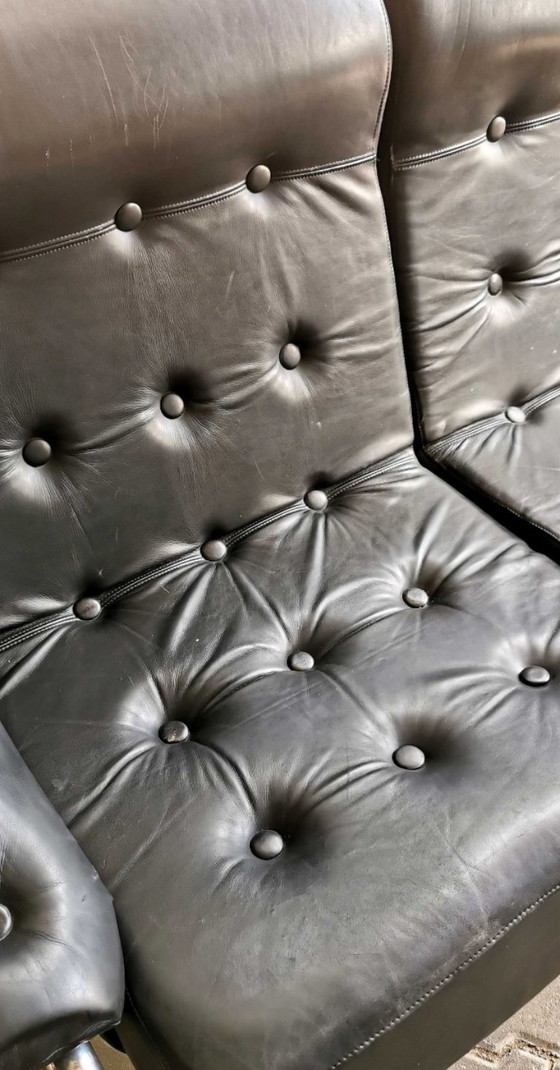Image 1 of Divano in pelle Borkum Ikea Svezia anni '70 Bauhaus
