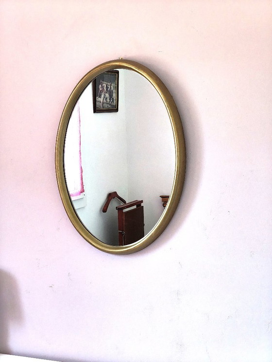 Espejo ovalado antiguo, 75 x 56 cm – Wood (photo 5 of 7)