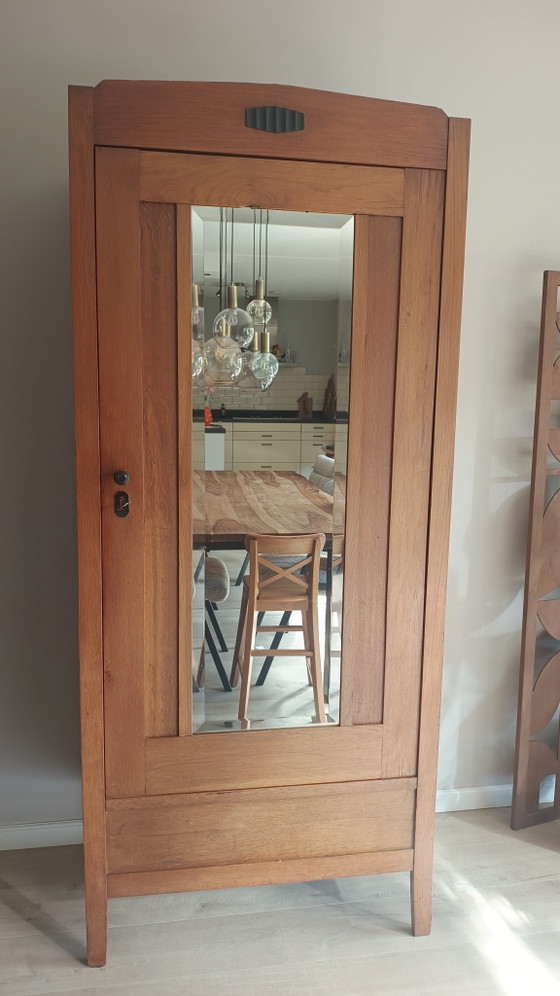 Image 1 of Beautiful Art Deco Amsterdam School wardrobe