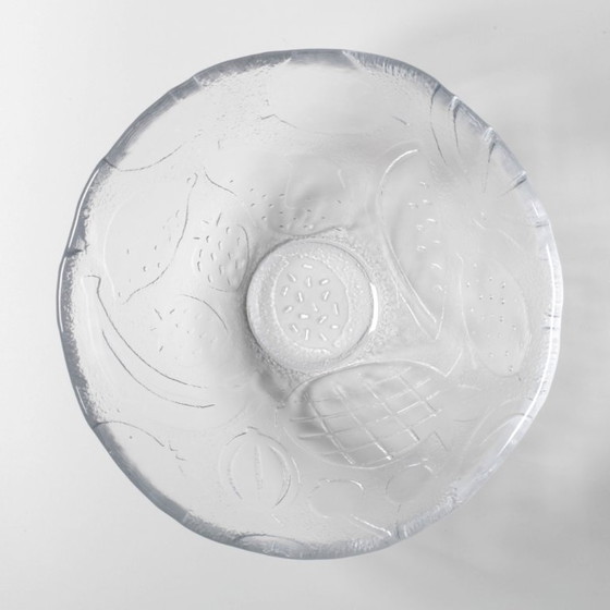 Image 1 of Vintage Kosta Boda Tropic glazen fruitschaal, Scandinavisch fruitdesign / 1989