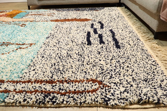 Image 1 of Berber carpet wool rug floor rug new 310 x 210 cm color rug carpet Berber runner large interior unique high pile original