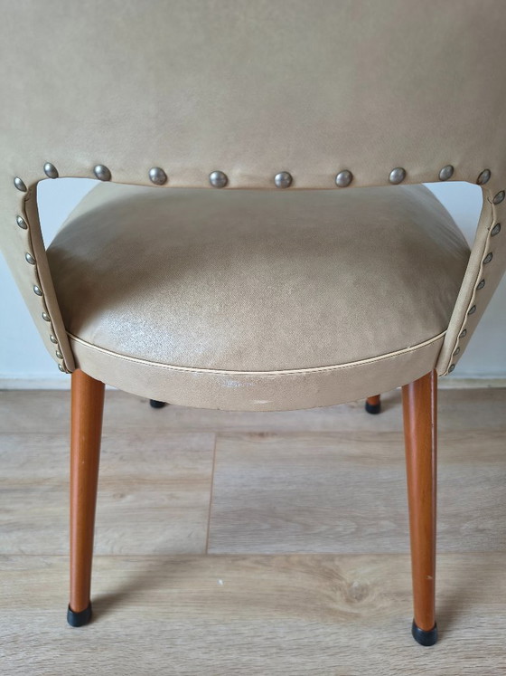 Set (4) Sedie da pranzo anni '60 / Design Chairs - Beige – Skai (photo 5 of 9)