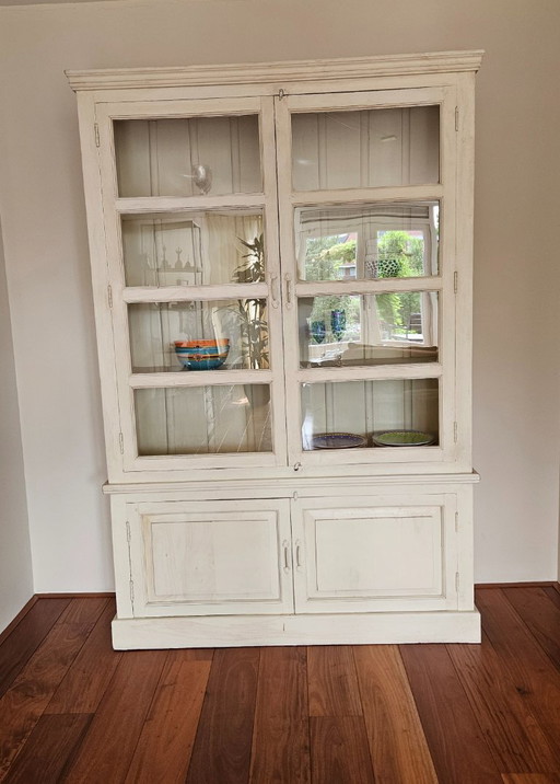 Buffet en bois dur fait à la main, en deux parties