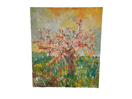 Image 1 of Petronella Humfeld - Still Life - Modern-Impressionist - 'Spring' - Impasto Technique - 1960s