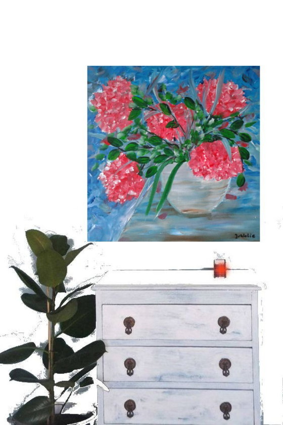 Image 1 of Fiori in vaso pittura (8)