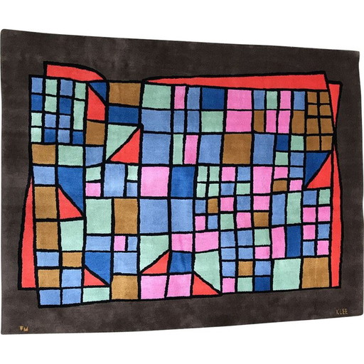 Vintage tapijt van Paul KLEE, 1970