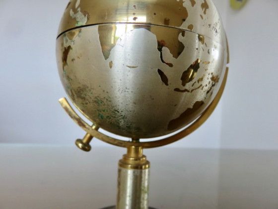 Image 1 of Globe, brass cigarette dispenser, 60s/70s