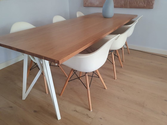 6x Replica Eames Daw Chair, Esszimmerstühle, Metall, Kunststoff, Schwarz (Foto 2 von 5)