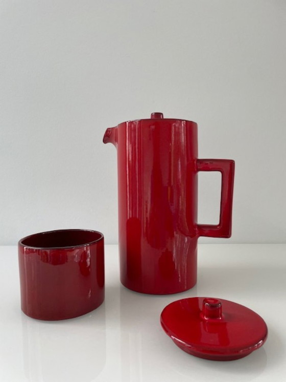 Image 1 of 14-piece Vintage Dutch design Hofra coffee set H. Wagner