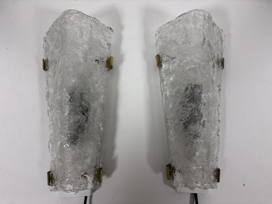 Set Hillebrand Apliques de cristal de hielo Modelo 8529 – Hillebrand leuchten, Glass (photo 6 of 13)