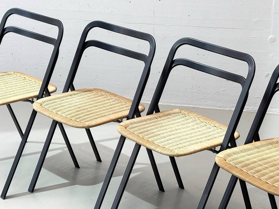 Image 1 of Set of 4 chairs model Clio by Giorgio Cattelan for Cidue, 1970s Italy