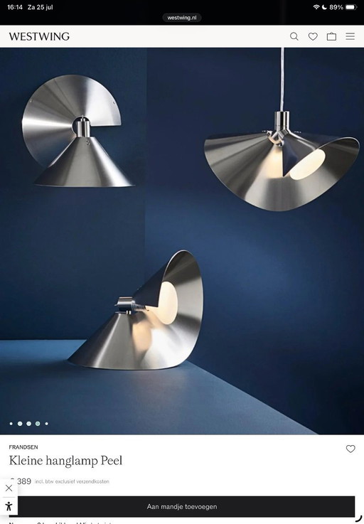 Lampe à suspension design Frandsen Peel