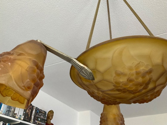 Image 1 of Suspension Art Déco ancienne