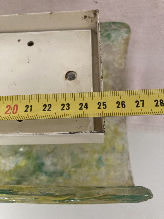 Applique da parete in vetro smerigliato verde e giallo in stile brutalista – Glass (photo 12 of 13)