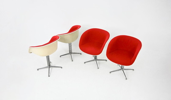 Image 1 of Sedie La Fonda di Charles & Ray Eames per ICF, anni '60, set di 4