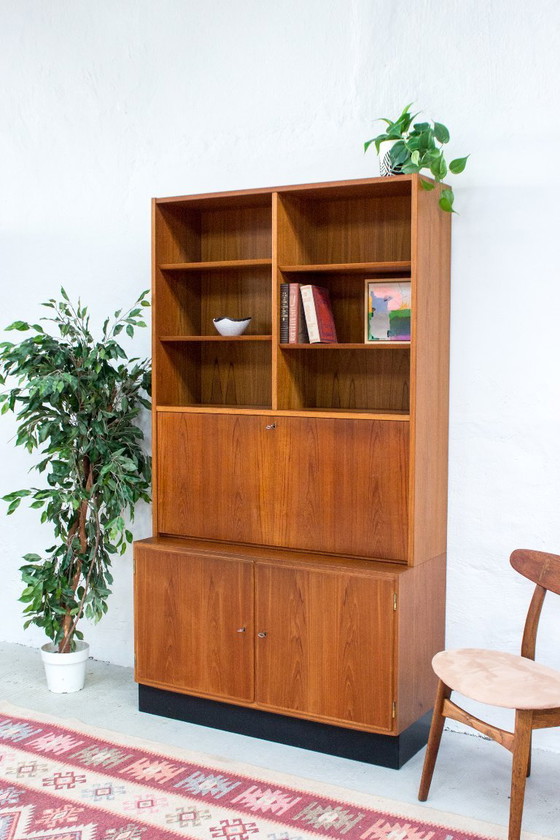 Image 1 of Credenza vintage Poul Hundevad in teak per segreteria