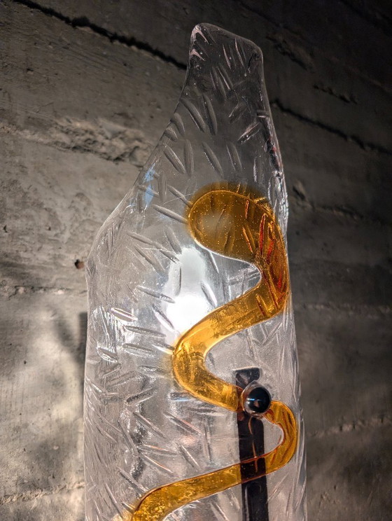 Image 1 of Coppia di applique in vetro di Murano disegnate da Toni Zuccheri per Mazzega, Italia, anni '70.