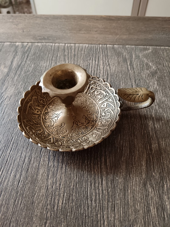 Image 1 of bougeoir vintage en laiton