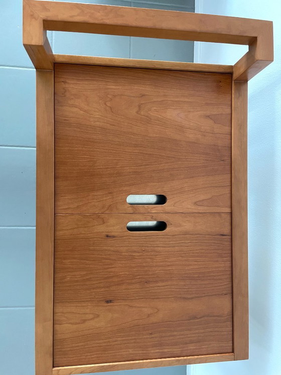 Image 1 of Chariot de bar vintage au design scandinave avec glacière intégrée en métal