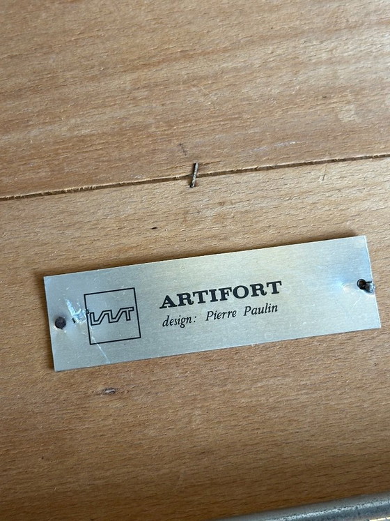 Image 1 of Artifort Pierre Paulin F156 Oyster armchair & stool