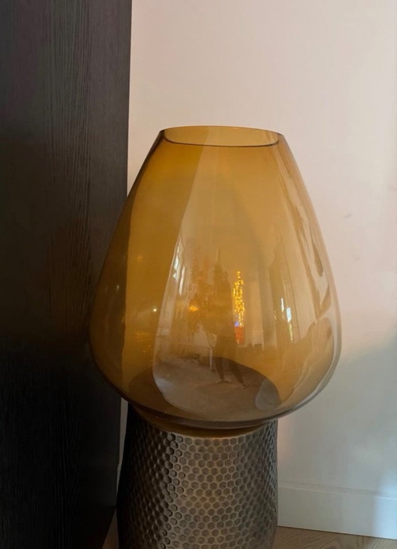 Pols Potten Whiskey Glass Vase Amber - Hand-blown, Brown (photo 3 of 5)