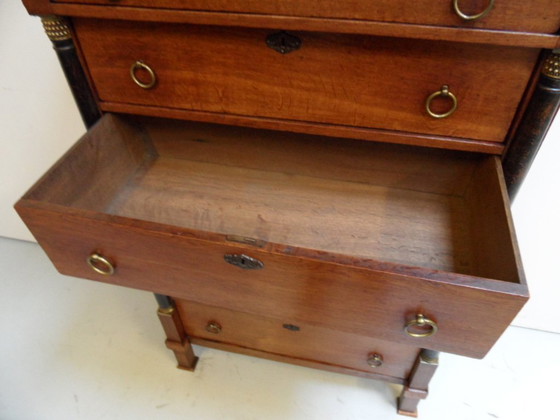Image 1 of Antique Chiffoniere chest of drawers