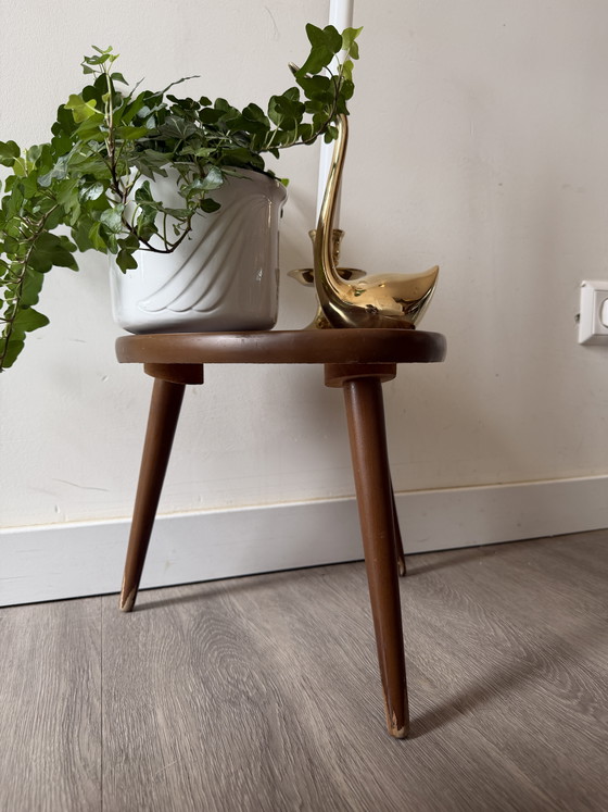 Image 1 of 1970s triangular plant table