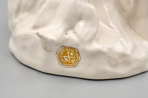Ceramic Woman Figure, Jihokera Bechyně, 1986, Czechoslovakia – Sculpture (photo 18 of 19)