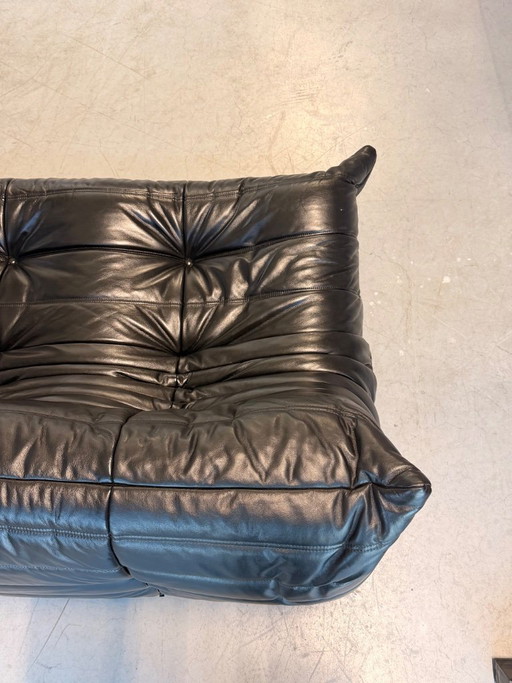 Divano a tre posti Ligne Roset Togo | Pelle nera – 3 5 zitsbanken, Leather (photo 2 of 5)
