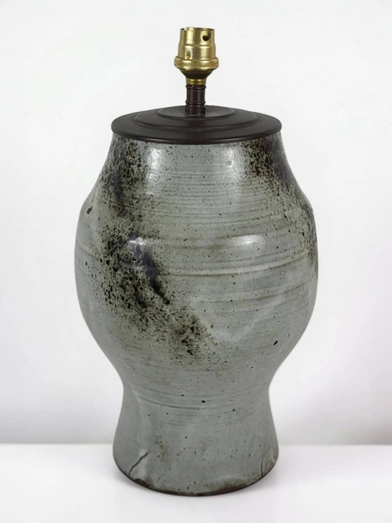 Steingutlampe signiert Chantal und Thierry Robert 1960er Jahre – Tischlampen, Porcelain (photo 7 of 11)