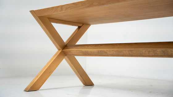 Image 1 of Table de salle à manger en bois Mid Century Werther Toffoloni et Piero Palange pour Germa, 1970